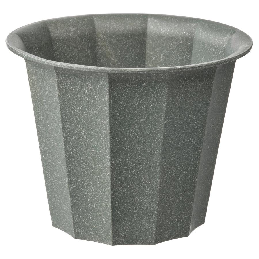[IKEA/イケア/通販]BUSKVERK ブスクヴェルク 鉢カバー, 室内/屋外用 グレー, 9 cm[A](70544456) | 