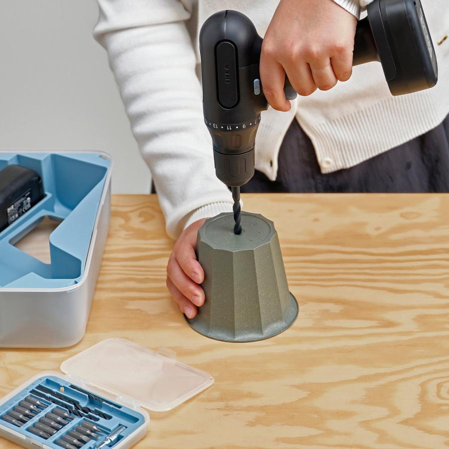 [IKEA/イケア/通販]BUSKVERK ブスクヴェルク 鉢カバー, 室内/屋外用 グレー, 9 cm[A](70544456) |  | 05