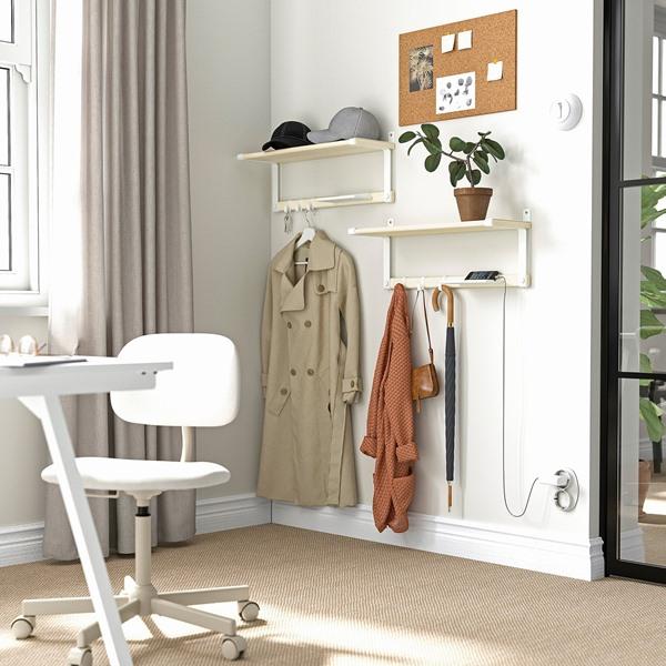 [IKEA/イケア/通販]SKOMAKARE スコマカーレウォールシェルフ, ホワイト/アスペン,65x26 cm[D](70559457) |  | 04