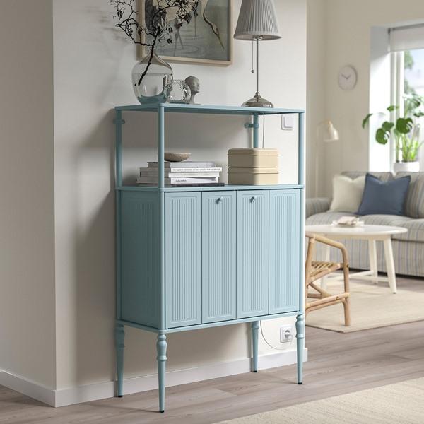 [IKEA/イケア/通販]SAGMASTARE ソーグメスタレキャビネット, ライトグレーブルー,83x36x128 cm[E](70570252) |  | 01