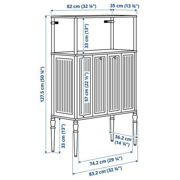 [IKEA/イケア/通販]SAGMASTARE ソーグメスタレキャビネット, ライトグレーブルー,83x36x128 cm[E](70570252) |  | 03