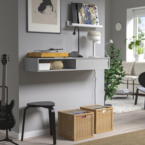 [IKEA/イケア/通販]SPIKSMED スピクスメッドメディアシェルフ, ライトグレー,117x32 cm[H](70573156) |  | 03