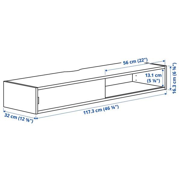 [IKEA/イケア/通販]SPIKSMED スピクスメッドメディアシェルフ, ライトグレー,117x32 cm[H](70573156) |  | 07