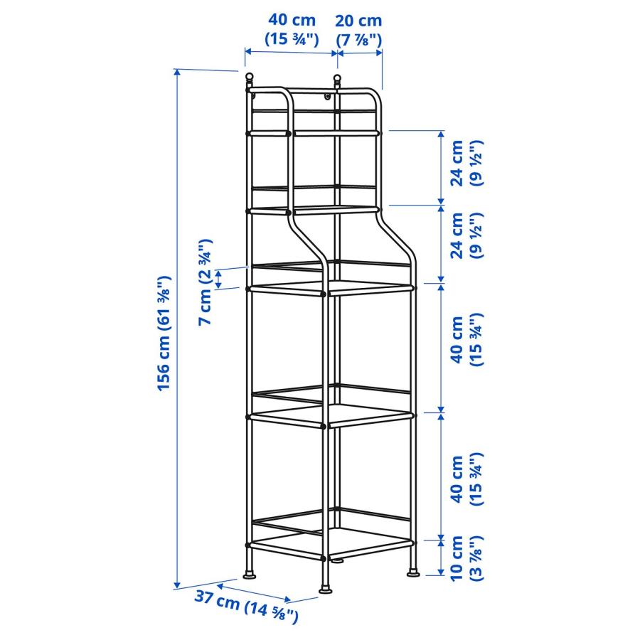 [IKEA/イケア/通販]FROSJON フローショーンシェルフユニット, ブラック,40x156 cm[I](70574919) |  | 07