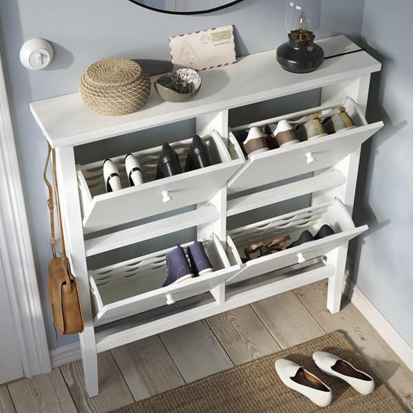 [IKEA/イケア/通販]GULLABERG グラベリシューズボックス2段×2, ホワイト,105x22x107 cm[G](70587709) |  | 02