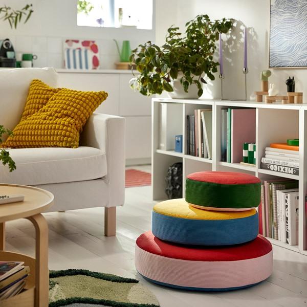 [IKEA/イケア/通販]GREJSIMOJS グレイシモイスフロアクッション 3点セット, 積み重ね可能/マルチカラー[F](70602012) |  | 04