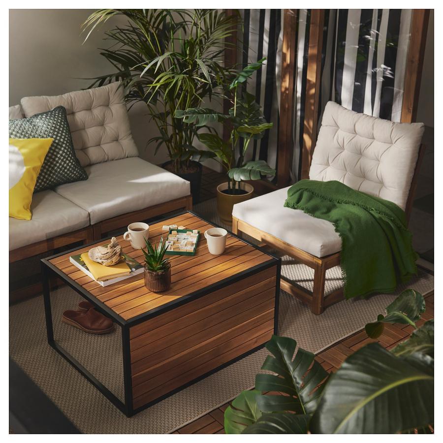 [IKEA/イケア/通販]HAKANSKAR ホーカンシェール コーヒーテーブル, 屋外用/ライトブラウンステイン, 80x64 cm[F](70604308) |  | 03