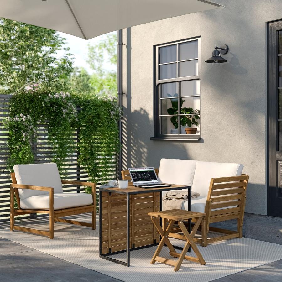 [IKEA/イケア/通販]HAKANSKAR ホーカンシェール コーヒーテーブル, 屋外用/ライトブラウンステイン, 80x64 cm[F](70604308) |  | 06