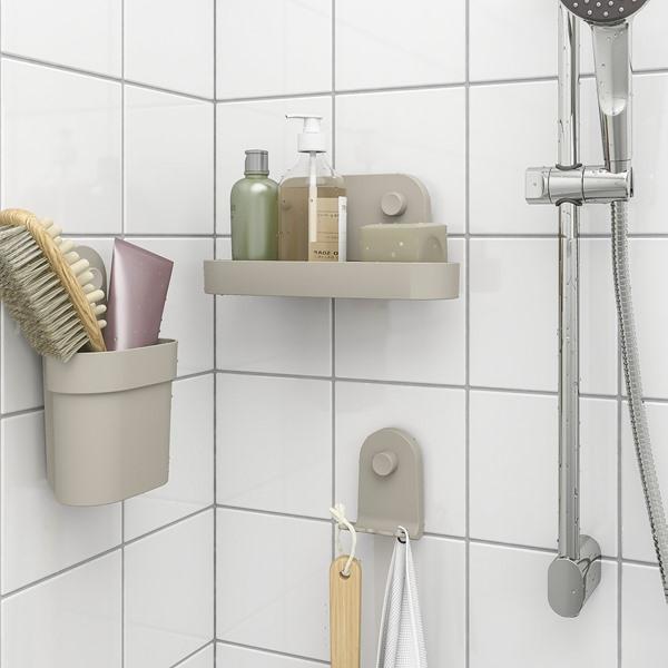 [IKEA/イケア/通販]OBONAS オボーネス小物入れ 吸盤付き, グレーベージュ[A](70606091) |  | 02