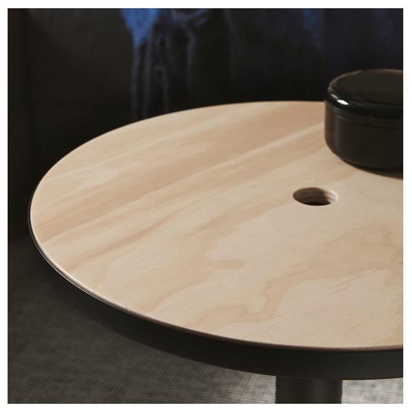 [IKEA/イケア/通販]GRIMSARBO グリムサルボサイドテーブル, パイン材合板/ブラック[D](70606166) |  | 07
