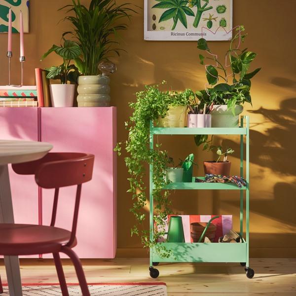 [IKEA/イケア/通販]NISSAFORS ニッサフォースワゴン, ライトグリーン,50.5x30x83 cm[D](70606816) |  | 07