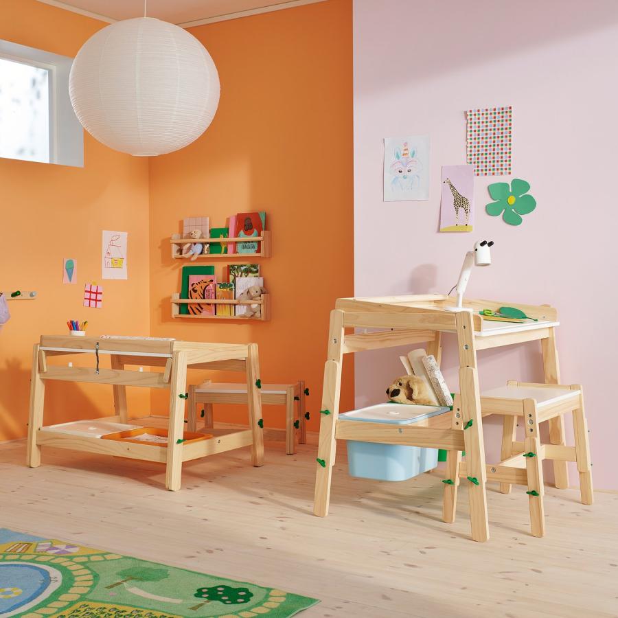 [IKEA/イケア/通販]FLISAT フリサット 子ども用ベンチ, 高さ調節可能/グリーン[D](70609179)_1