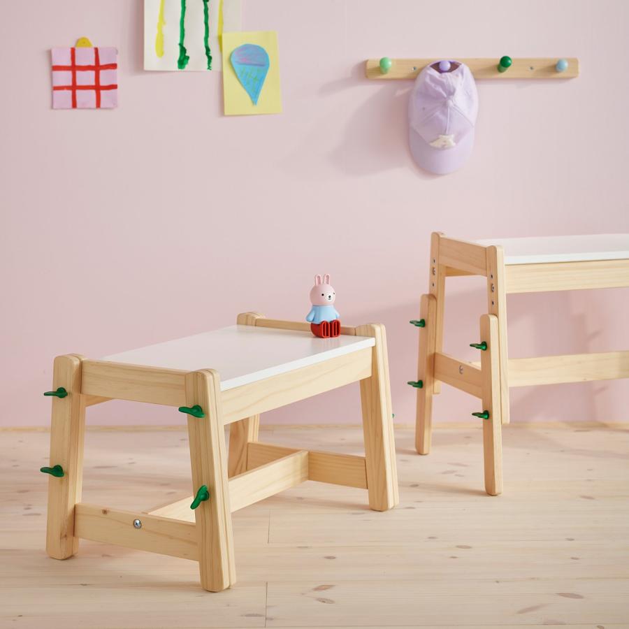 [IKEA/イケア/通販]FLISAT フリサット 子ども用ベンチ, 高さ調節可能/グリーン[D](70609179)_4