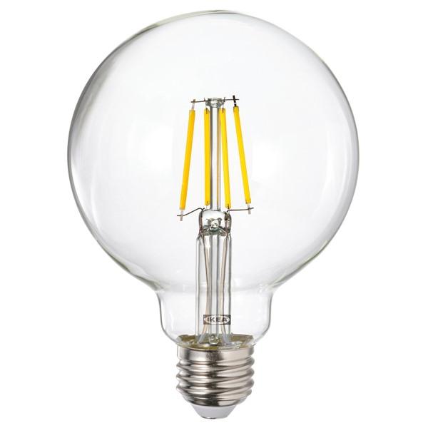 [IKEA/イケア/通販]LUNNOM ルッノムLED電球 E26 485ルーメン, 調光可能/球形 クリアガラス,95 mm[A](70614840) | 