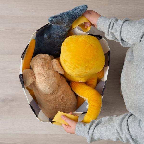 [IKEA/イケア/通販]NICKY ニッキー収納バッグ, ブラック ホワイト/ストライプ[B](70617495) |  | 03