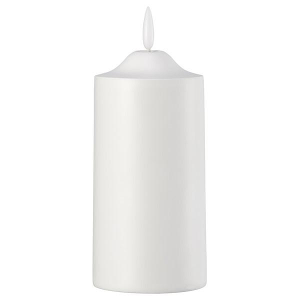 [IKEA/イケア/通販]SMALOM スモーロムLEDピラーキャンドル, 電池式 ホワイト,14 cm[A](70619786) | 
