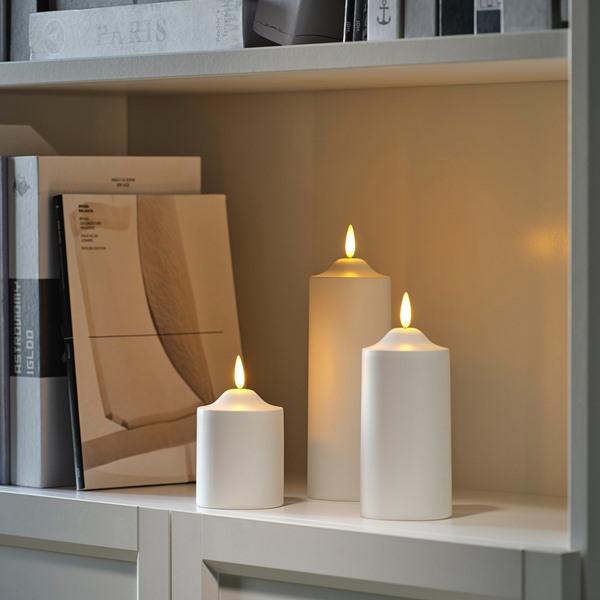 [IKEA/イケア/通販]SMALOM スモーロムLEDピラーキャンドル, 電池式 ホワイト,14 cm[A](70619786) |  | 02