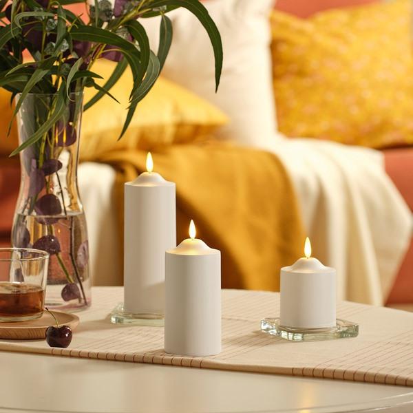 [IKEA/イケア/通販]SMALOM スモーロムLEDピラーキャンドル, 電池式 ホワイト,14 cm[A](70619786) |  | 04