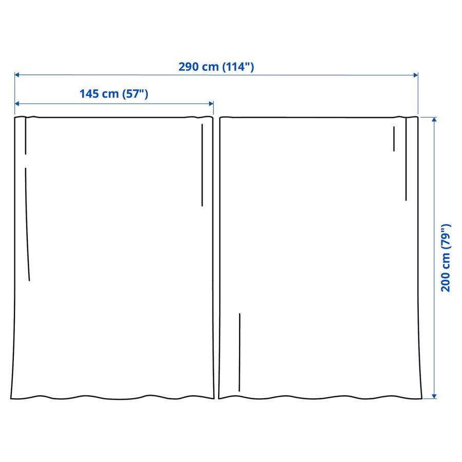 [IKEA/イケア/通販]MATILDA マティルダ レースカーテン1組, ホワイト/ヘディングテープ付き, 145x200 cm[A](70629318) |  | 01