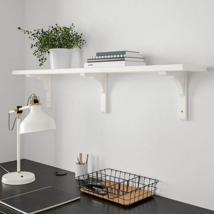 [IKEA/イケア/通販]BERGSHULT ベリスフルト / RAMSHULT ラムスフルト ウォールシェルフ, ホワイト, 120x20 cm[4](79325478) |  | 02