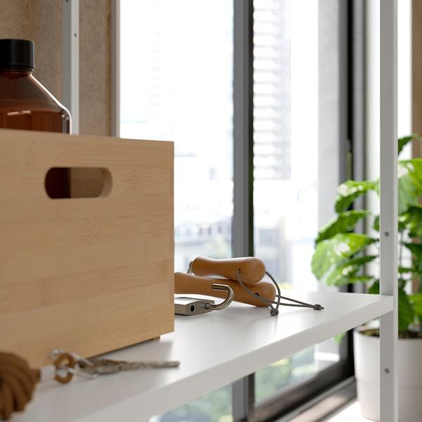 期間セール ！ 【IKEA/イケア/通販】JOSTEIN ヨースタイン シェルフユニット 扉付き， 室内/屋外用/ホワイト，…[20](79437292) 【RIZ1508425576】(54917円)