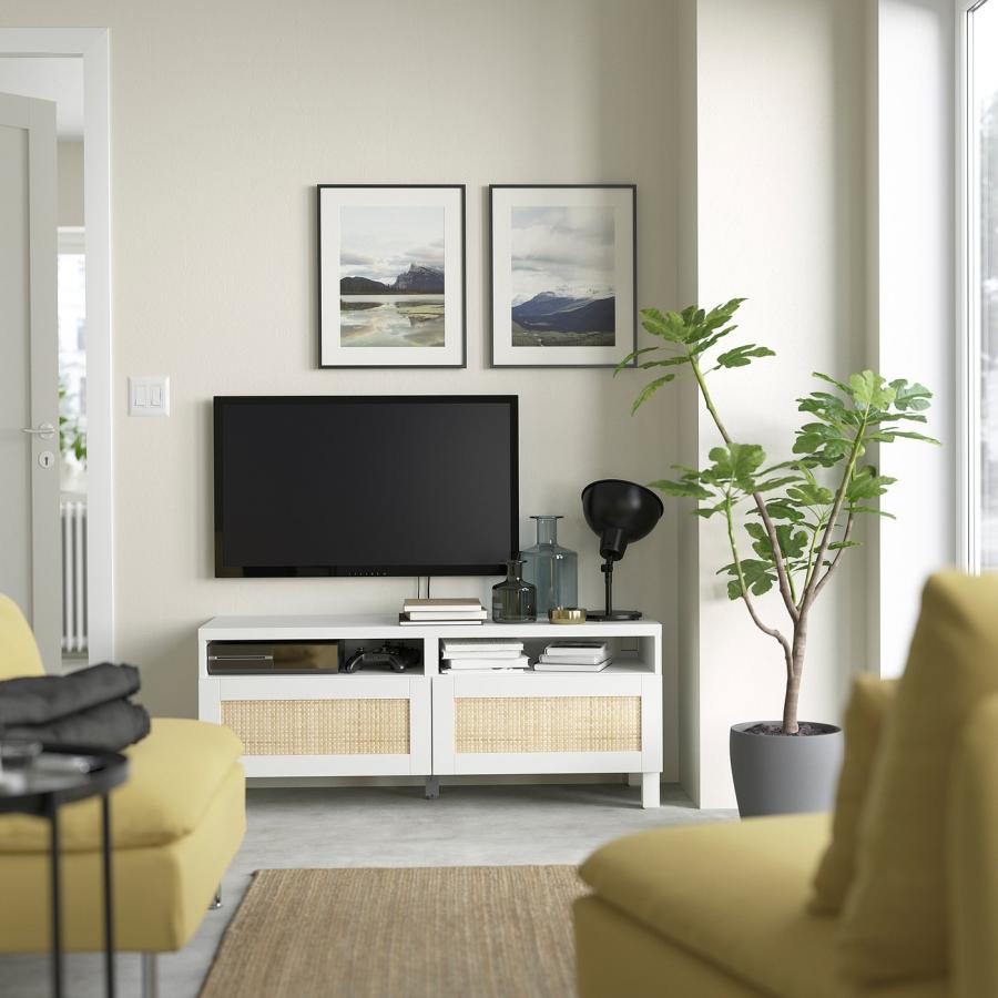 IKEA イケア ベストー テレビ台 木目調 ホワイト 120cm 脚付 引き出 IKEA/イケア/通販]BESTA ベストー テレビ台 引き出し付き, ホワイト