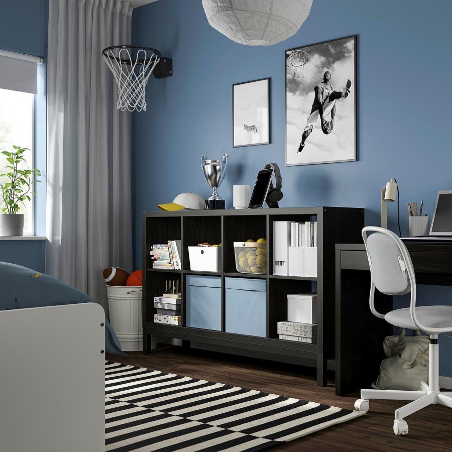 [IKEA/イケア/通販]KALLAX カラックス シェルフユニット 下部フレーム付き, ブラックブラウン/ブラック, 147x94 cm[AF](79471667) |  | 01