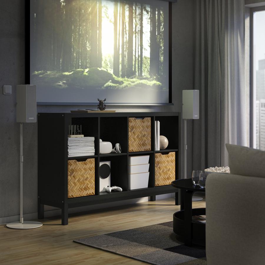 [IKEA/イケア/通販]KALLAX カラックス シェルフユニット 下部フレーム付き, ブラックブラウン/ブラック, 147x94 cm[AF](79471667) |  | 02