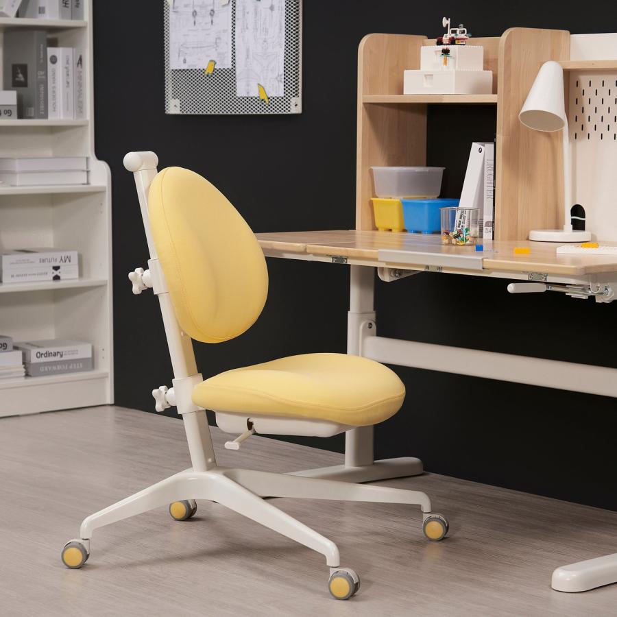 [IKEA/イケア/通販]BERGLARKA ベリレルカ / DAGNAR ダグナール デスク＆チェア, バーチ無垢材/イエロー, 120x70 cm[3](79488677) |  | 02