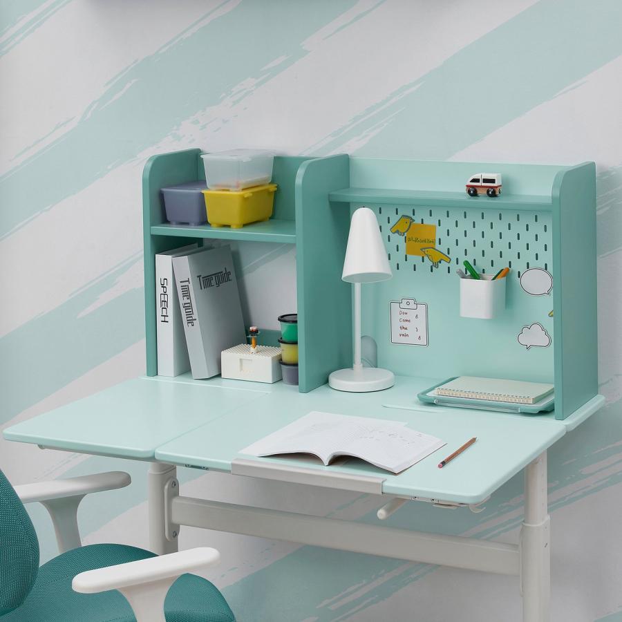 [IKEA/イケア/通販]BERGLARKA ベリレルカ / GUNRIK グンリーク デスク＆アームレスト付きチェア, ターコイズ/ターコイズ, 100x70 cm[3](79488682) |  | 03