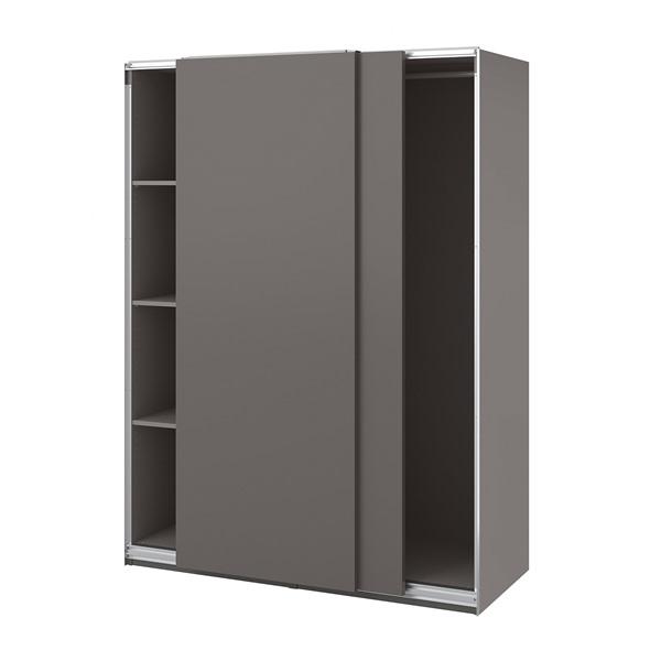 [IKEA/イケア/通販]PAX パックス / HASVIK ハスヴィークワードローブ, ダークグレー/ダークグレー,150x66……[8](79499317) | 