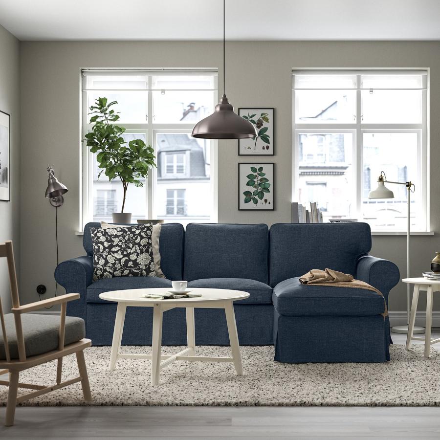IKEA/イケア/通販]EKTORP エークトルプ 3人掛けソファ 寝椅子付き