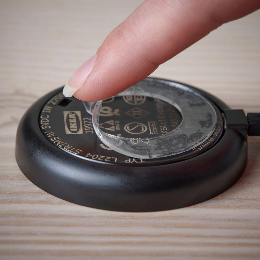 [IKEA/イケア/通販]BLALIDEN ブローリーデン / STRIMSAV ストリムセーブ ガラス扉キャビネット 照明付き, ブラック[AI](79522940) |  | 04