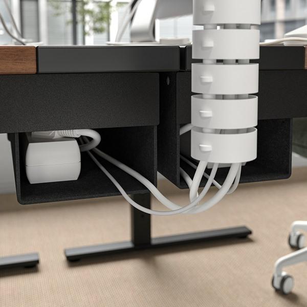 [IKEA/イケア/通販]MITTZON ミッツォーン デスク, ウォールナット材突き板/ブラック, 120x60 cm[3](79526014) |  | 02