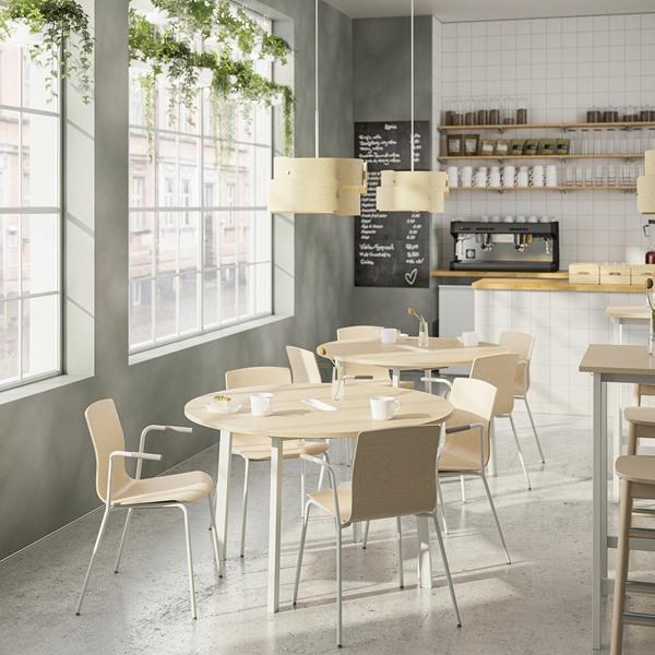 [IKEA/イケア/通販]MITTZON ミッツォーン会議用テーブル, 丸形 バーチ材突き板/ホワイト,120x75 cm[ID](79530389) |  | 04