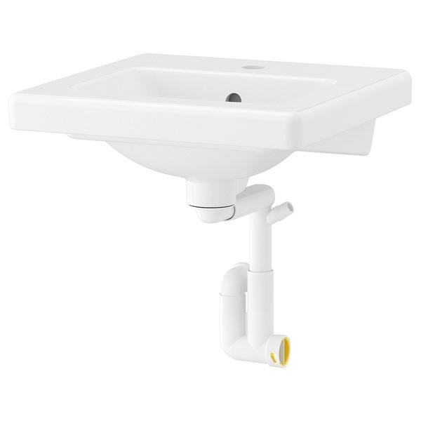 [IKEA/イケア/通販]TVALLEN トヴェレン洗面ボウル 排水トラップ付き, ホワイト,44x43 cm[DC](79546903) | 