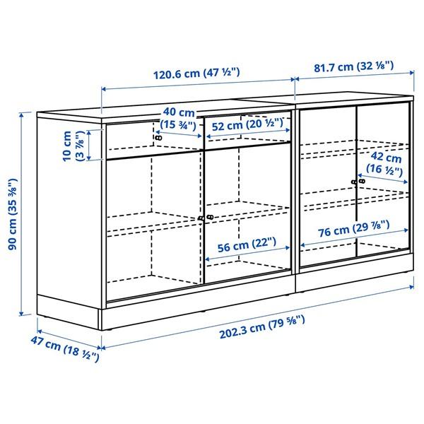 [IKEA/イケア/通販]TONSTAD トンスタード収納コンビネーション, ブラウン ステインオーク材突き板,202……[5](79570276) |  | 04
