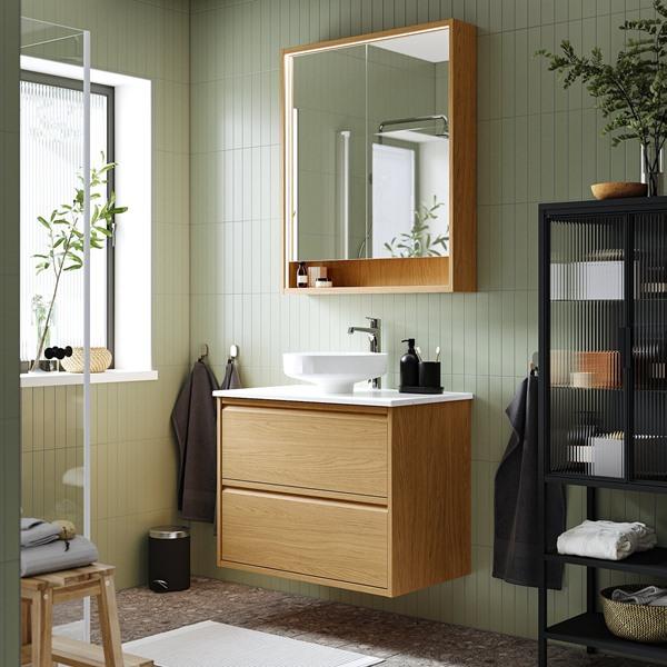 [IKEA/イケア/通販]LERSJON レルションカウンタートップ用洗面ボウル 排水トラップ付き, ホワイト,38x14 cm[DC](79574571) |  | 02