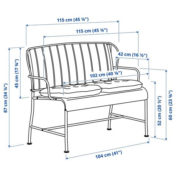 [IKEA/イケア/通販]LACKO レッコ2人掛けソファ 屋外用, グレー/クッダルナ ライトグレーベージュ[3](79575387) |  | 02