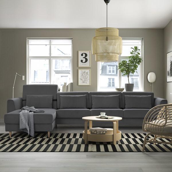 [IKEA/イケア/通販]SLATORP スラトルプ4人掛けソファ 寝椅子付き, ハーケボ ダークグレー[3](79577602) |  | 01