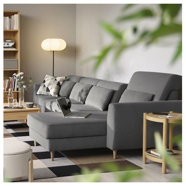 [IKEA/イケア/通販]SLATORP スラトルプ4人掛けソファ 寝椅子付き, ハーケボ ダークグレー[3](79577602) |  | 02