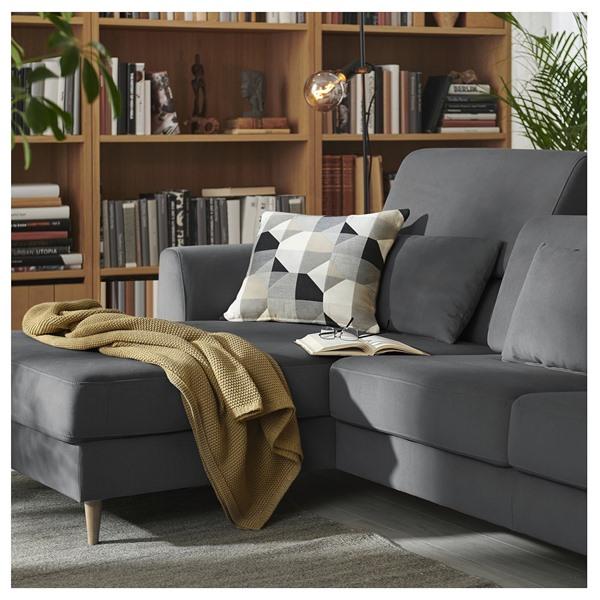 [IKEA/イケア/通販]SLATORP スラトルプ4人掛けソファ 寝椅子付き, ハーケボ ダークグレー[3](79577602) |  | 03