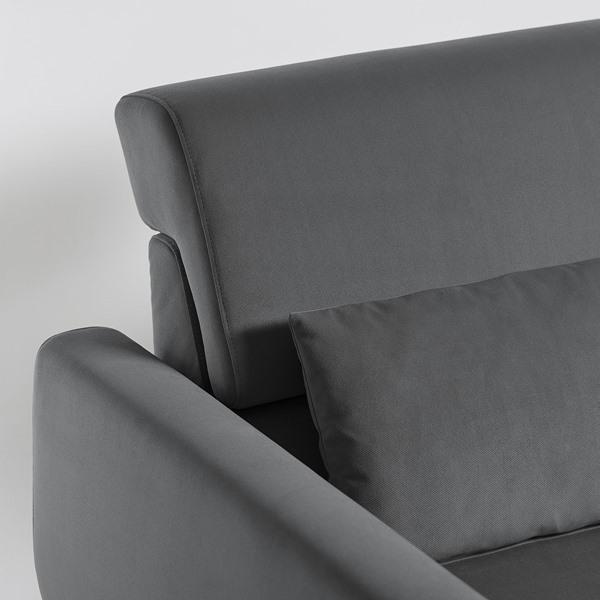 [IKEA/イケア/通販]SLATORP スラトルプ4人掛けソファ 寝椅子付き, ハーケボ ダークグレー[3](79577602) |  | 07