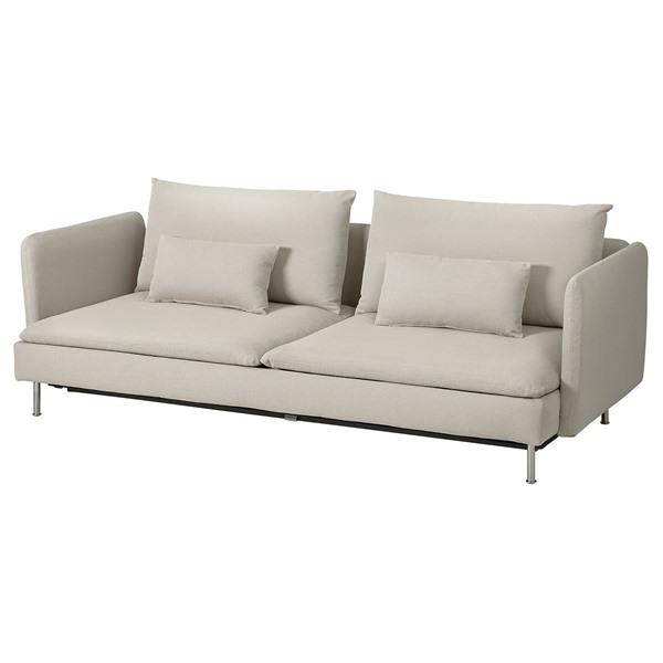 [IKEA/イケア/通販]SODERHAMN ソーデルハムン 3人掛けソファベッド, フリードトゥナ ライトベージュ[8](79580058) | 
