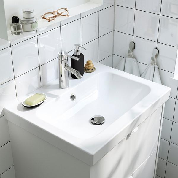[IKEA/イケア/通販]TANNFORSEN テンフォルセン / ORRSJON オルショーン洗面台 引き出し付き/洗面ボウル/水栓, ホワイト,62x49x69 cm[4](79580119) |  | 04