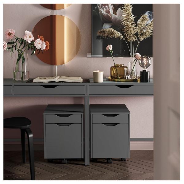 [IKEA/イケア/通販]ALEX アレクス引き出しユニット キャスター付き, ダークグレー/ブラック,36x50 cm[DA](79582665) |  | 03