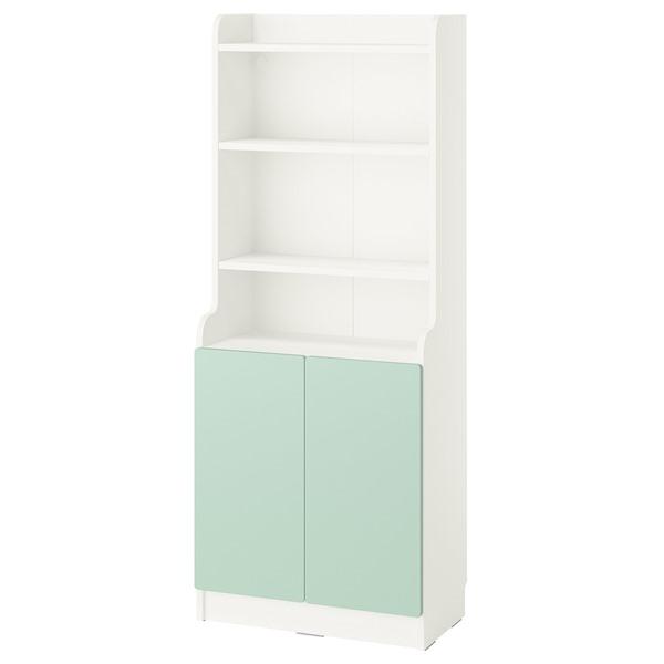 [IKEA/イケア/通販]DALRIPA ダールリパ子ども用本棚 扉付き, ホワイト/ライトグリーン,60x34x150 cm[3](79590123) | 