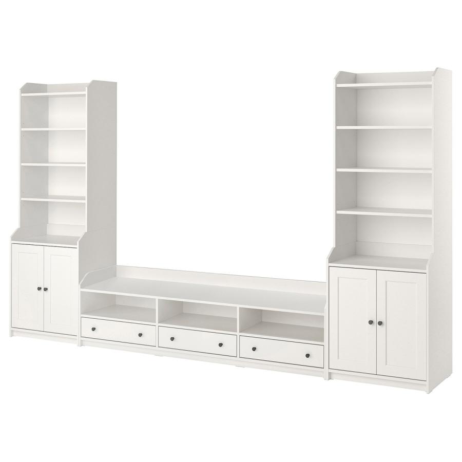 [IKEA/イケア/通販]HAUGA ハウガ テレビ/収納 コンビネーション, ホワイト, 346x46x199 cm[8](79603333) | 
