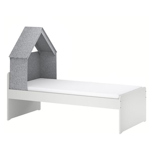 [IKEA/イケア/通販]SLAKT スレクトベッドフレーム, ベッドアクセサリー付き/グレー,90x200 cm[3](79608420) | 