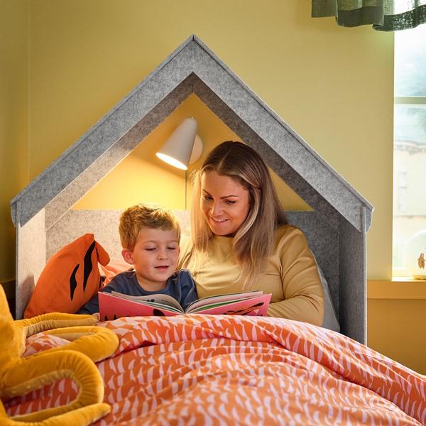[IKEA/イケア/通販]SLAKT スレクトベッドフレーム, ベッドアクセサリー付き/グレー,90x200 cm[3](79608420) |  | 02
